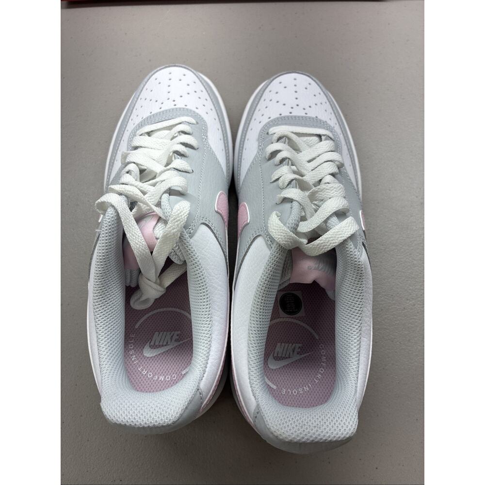 NIKE COURT VISION LOW NEXT NATURE Pure Pink Women Size 10 Casual Shoe IB4009-043 - Picture 4 of 7